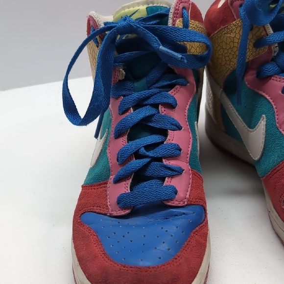 Nike SB Dunk High Multicolor Womens Size 10.5 What The Dunk Inspired Rare - Picture 3 of 10